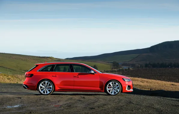 Audi, side view, 2018, universal, RS4, Before