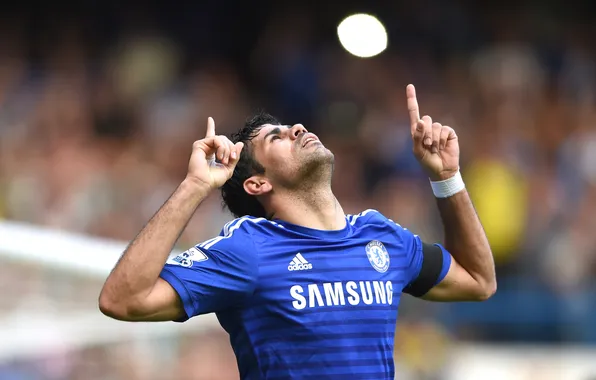 Picture emblem, player, football, Chelsea, Chelsea, football club, Diego Costa, Diego Costa