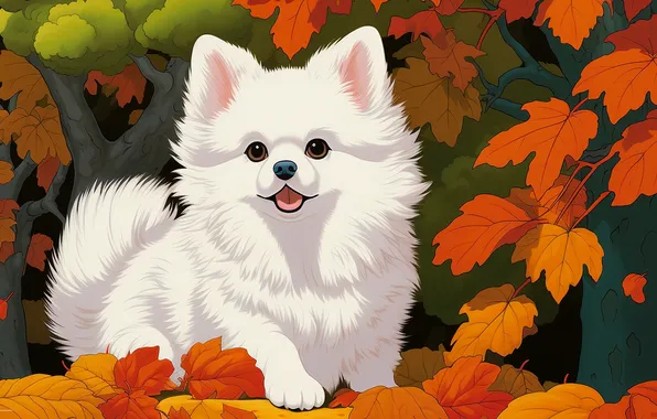 Picture figure, dogs, neural network
