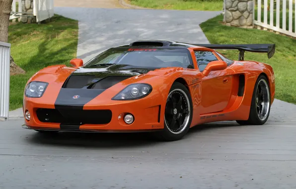 Picture orange, Racing, orange, Factory, Five, GTM