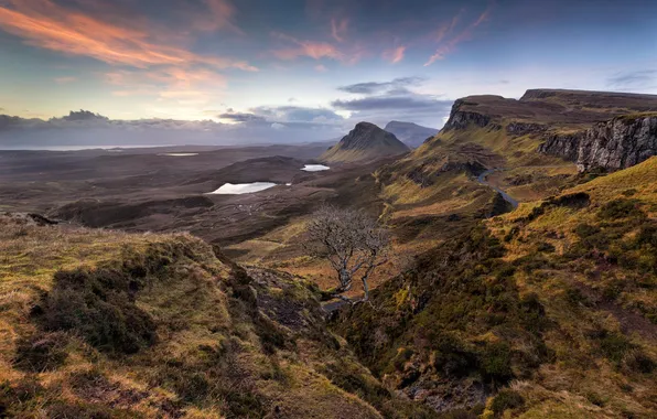 Landscape, mountains, valley, panorama