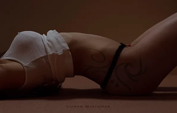 Chest, girl, Mike, tattoo, nipple, girl, legs, Lukas Misiunas