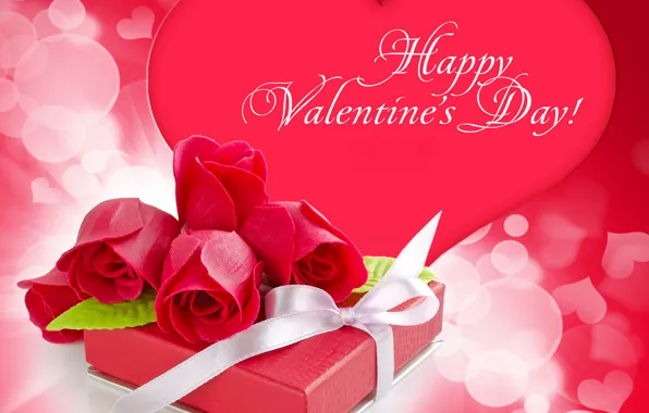 Picture photo, Flowers, Heart, Roses, Valentine's day, Holidays, Gifts