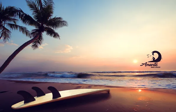 Logo, beach, surf, lover