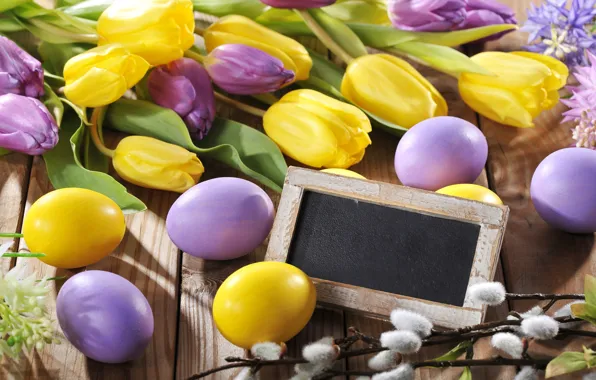 Flowers, eggs, Easter, tulips, flowers, spring, Easter, eggs