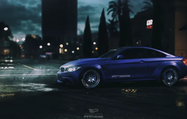 Picture Night, BMW, NFS, Night city, NFSPhotosets, Need For Speed 2015