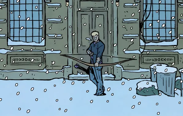 Snow, bow, Hawkeye, Hawkeye, Clinton Francis Barton