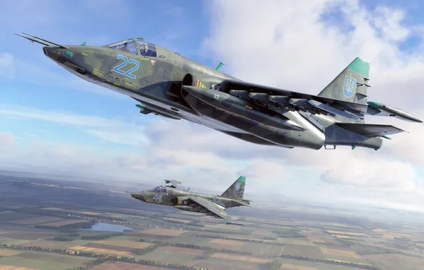 USSR, Ukraine, Attack, Ukrainian air force, Eugene Knupfer, SU-25, Su-25 Frogfoot