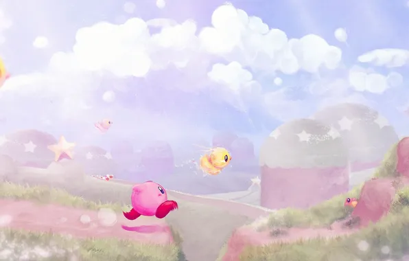 Picture the game, Nintendo, I love it, Wall Kirby