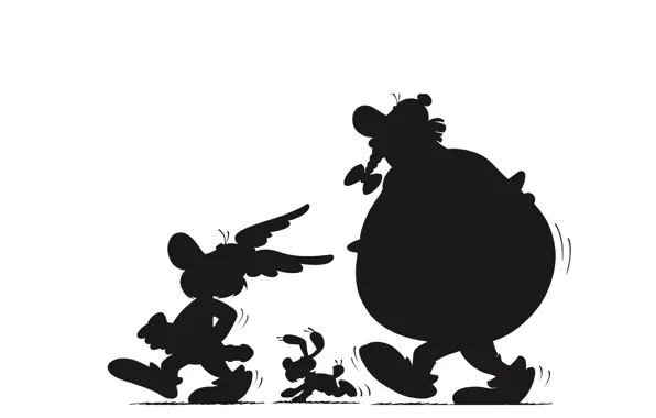Picture Ideafix, Obelix, Asterix