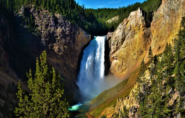 Earth, summer, forest, landscape, nature, water, mountains, travel
