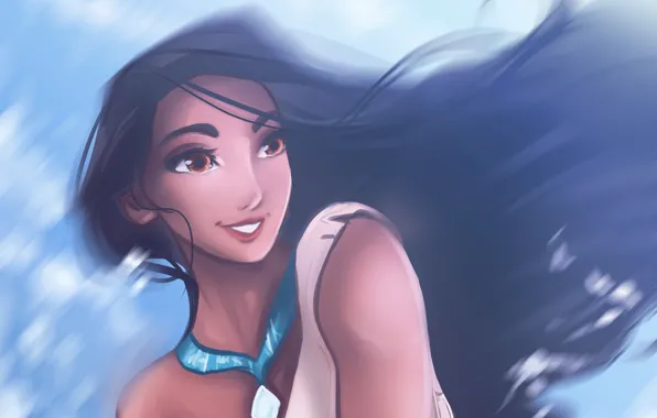 Cartoon, Pocahontas, by Kachumi