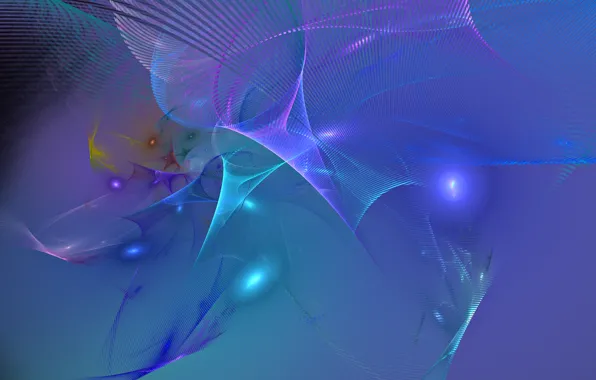 Picture rays, line, color, figure, the volume