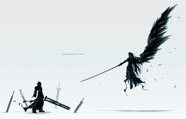 Picture sword, Final Fantasy, wings