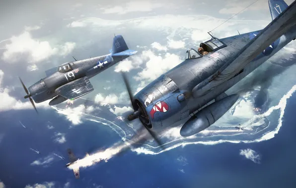 The sky, clouds, flight, aircraft, Hello Kitties!