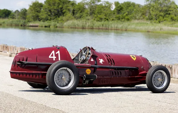 River, Wheel, Spokes, Alfa Romeo, Classic, The wheel, Scuderia Ferrari, Grand Prix