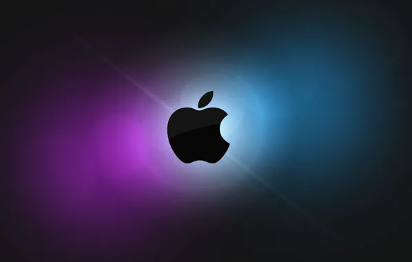 Picture purple, blue, apple, mac os