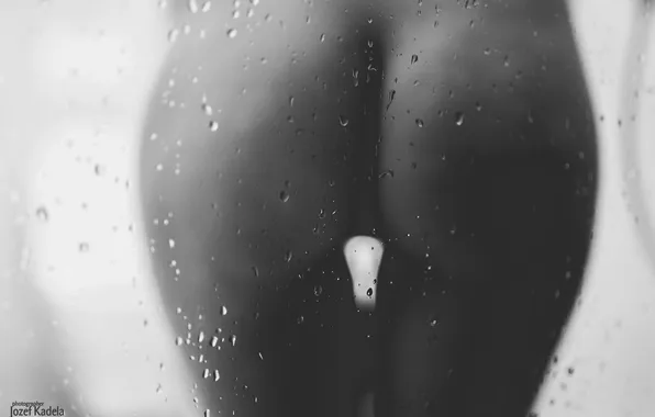 Ass, glass, drops, sexy, b/W, the temptation, photographer, Josef Kadela