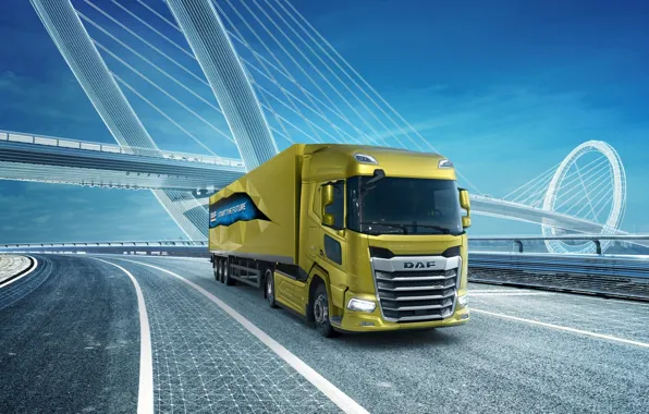Road, bridge, DAF XF 480