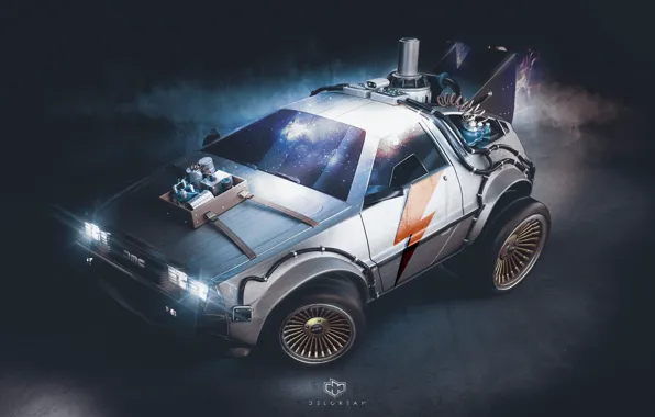 Picture DeLorean DMC-12, Art, DeLorean, DMC-12, fanart, Back to the Future, Transport & Vehicles, by Edo …