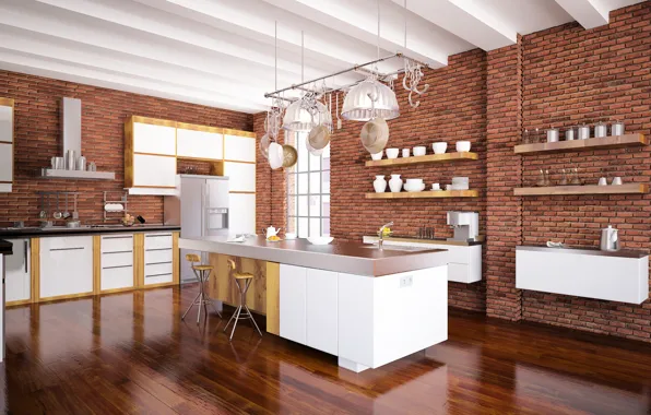 Picture design, kitchen, modern