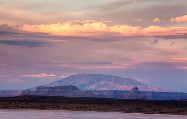 Picture the sky, mountains, lake, USA, Arizona, Lake Powell