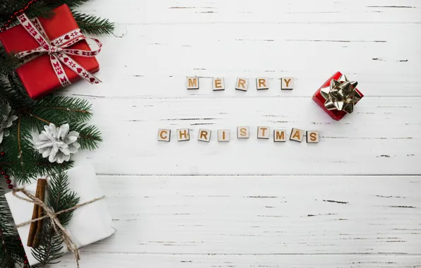 Holiday, the inscription, new year, Merry Christmas, decor, New year, Gift
