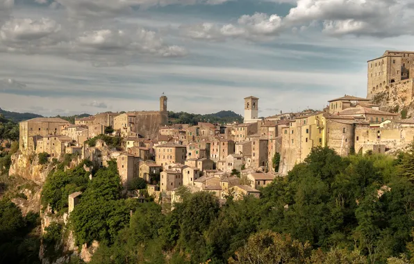 Picture building, Italy, Sorano