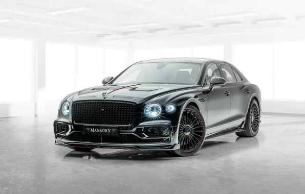 Picture Bentley, white background, Mansory, exterior, Flying Spur, Bentley Flying Spur by Mansory