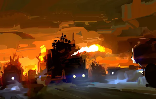 Postapocalyptic, Mad Max, Sketch, Fury Road, Mad Max, Road rage