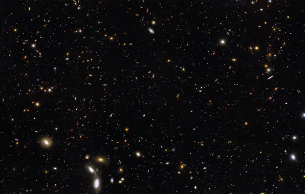 Hubble, The universe, Galaxy, NASA, Galaxies Hubble Ultra Deep Field Partial, 12 billion light years