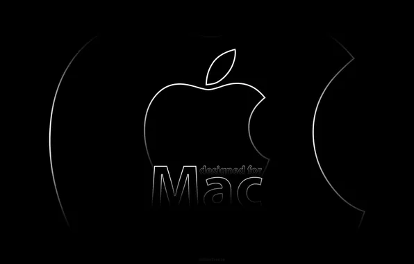 Picture the inscription, Mac, apple, mac, design