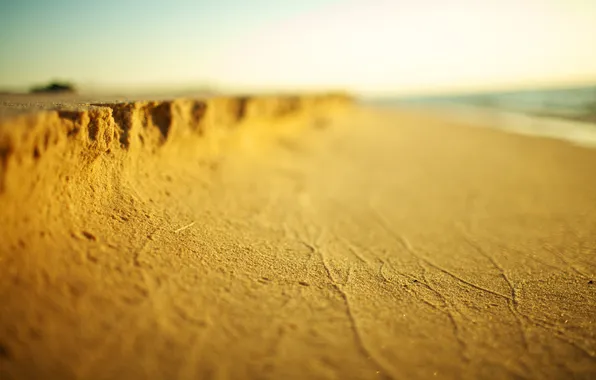 Picture sand, macro, nature, gold, desert