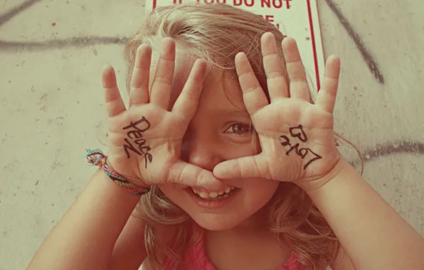 Look, love, the world, child