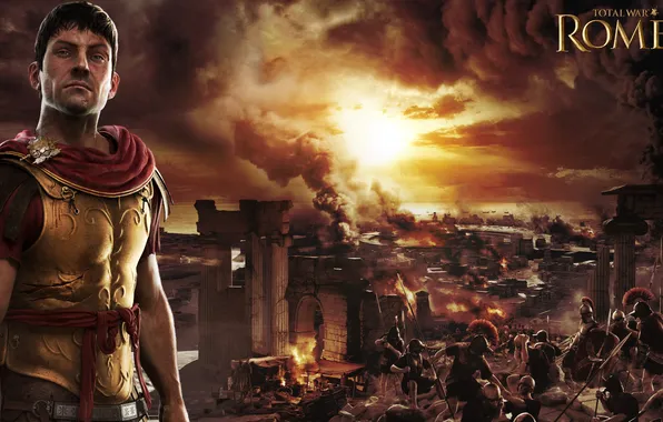 Picture fire, war, smoke, Rome, battle, Rome, army, Rome: Total War 2