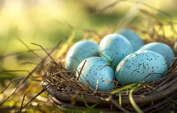 Holiday, eggs, spring, Easter, socket, painted, eggs, Easter