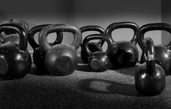 Fitness, crossfit, kettlebell