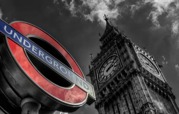 England, London, Big Ben, London, England, Big Ben, United Kindom, Underground
