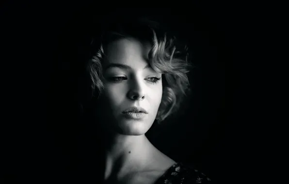 Style, portrait, BW