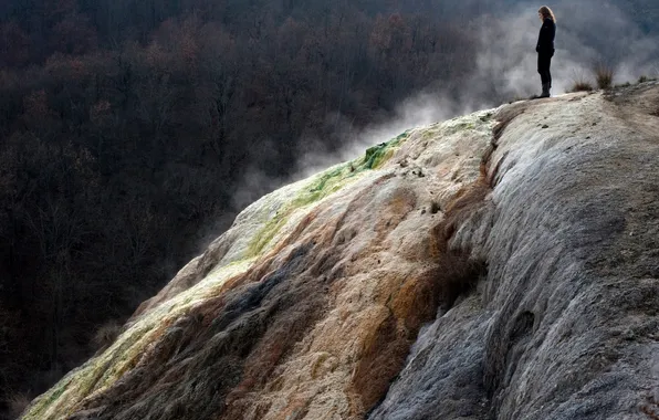 Picture Greece, geyser, hot springs, Baths