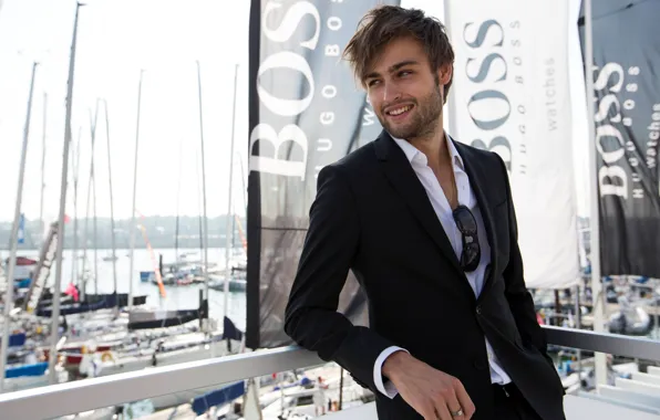 Picture actor, jacket, Douglas Booth, hugo boss, Douglas booth