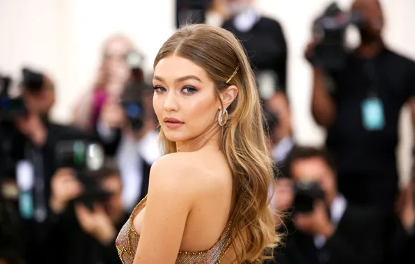 Look, pose, back, celebrity, Gigi Hadid