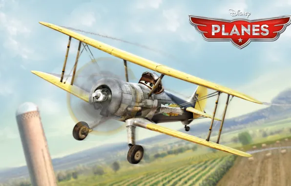 Picture cartoon, wings, adventure, rally, wings, Walt Disney, animation, action