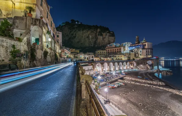 Night, the city, Atrani - Amalfi Coast