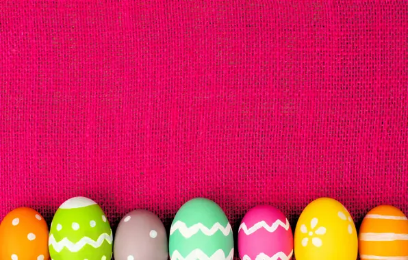 Colorful, Easter, spring, Easter, eggs, decoration, Happy, frame