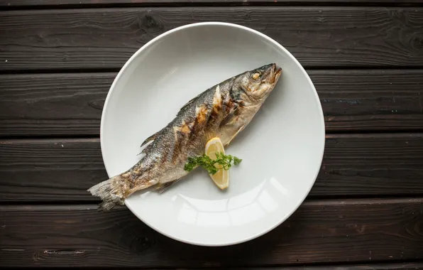 Greens, Lemon, Fish