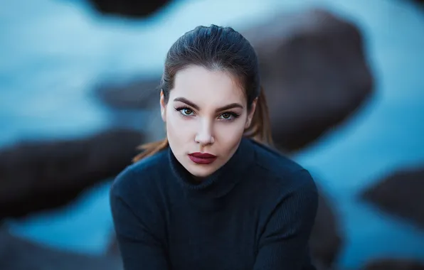 Picture sponge, makeup, portrait, Valeria