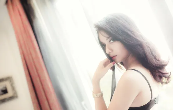 Look, girl, background