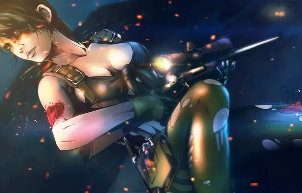 Chest, girl, sniper, konami, quiet, Metal Gear Solid 5: The Phantom Pain