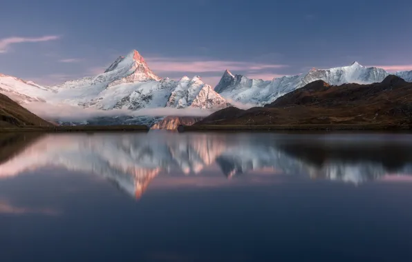 Mountains, lake, mountains, lake, Alps, Alps, Valery Shcherbina, Bachalpsee